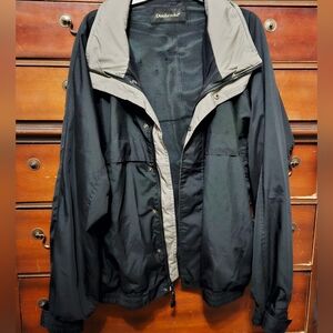 Dunbrooke Men's Charcoal and Black Windbreaker
